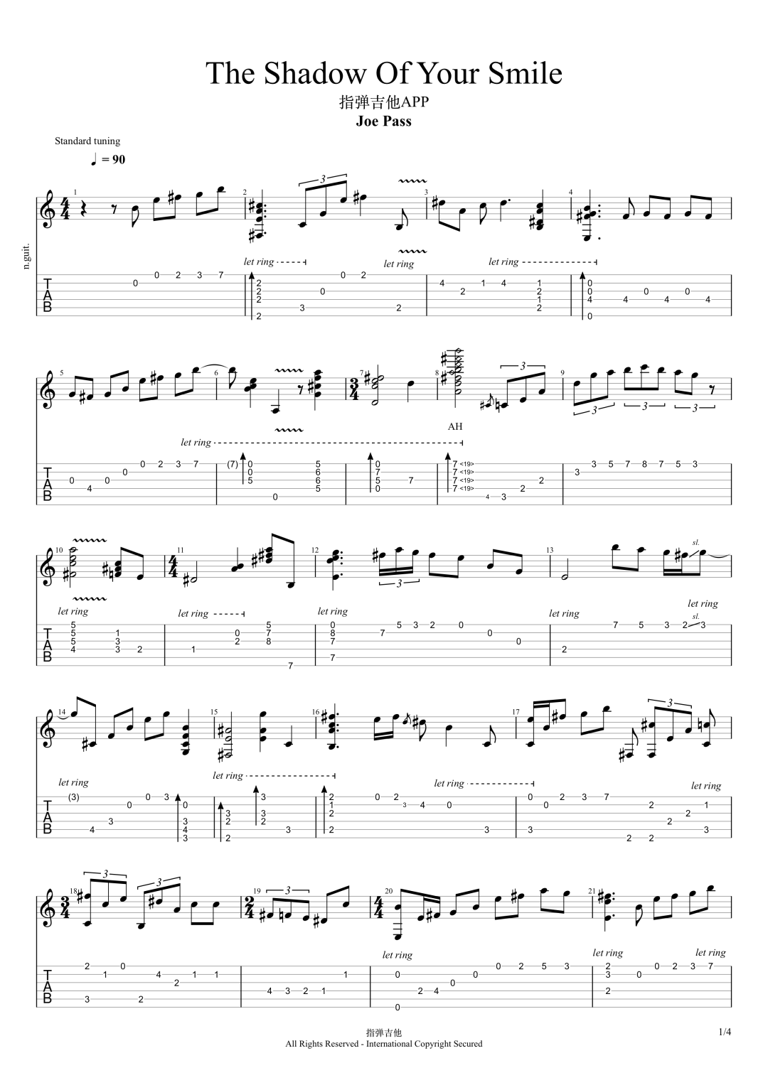 标准爵士曲秋叶吉他谱,简单的蓝调吉他,秋叶吉他爵士版(第15页)_大山谷图库